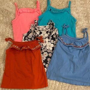 Colorful Girls' Tank Tops Set